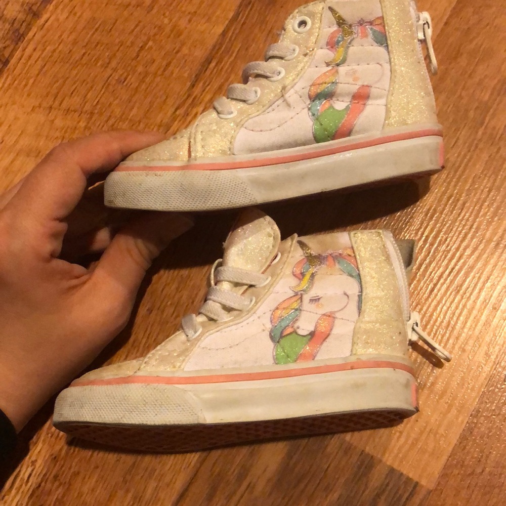 Unicorn Sparkle Vans High Tops